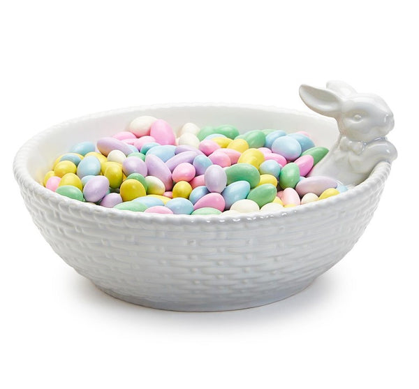 Basketweave Bunny Bowl