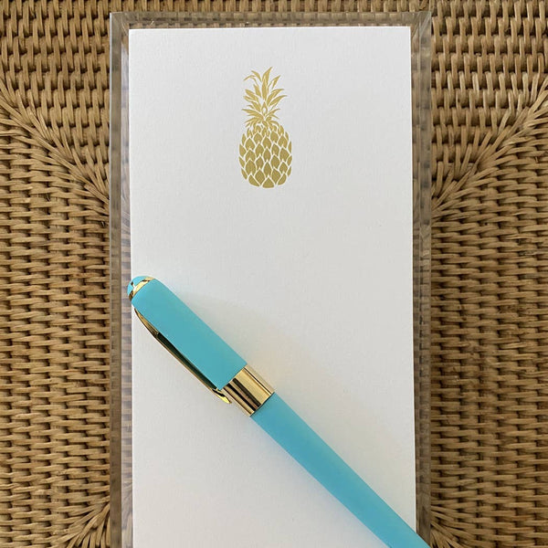 Notepad - Letter size Gold Foil Pineapple