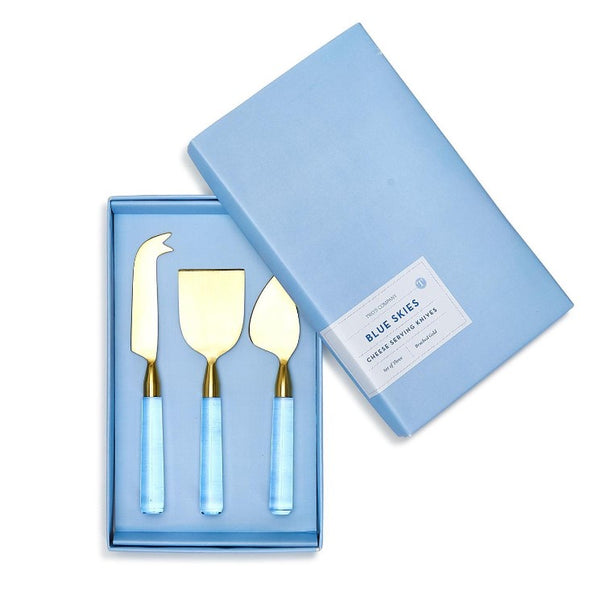 Blue Skies Cheese Knives (Set of 3)