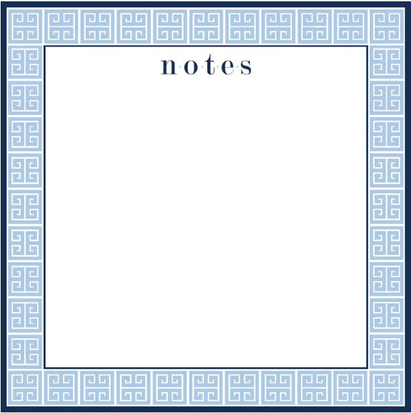 Greek Key "Notes" Slab Notepad