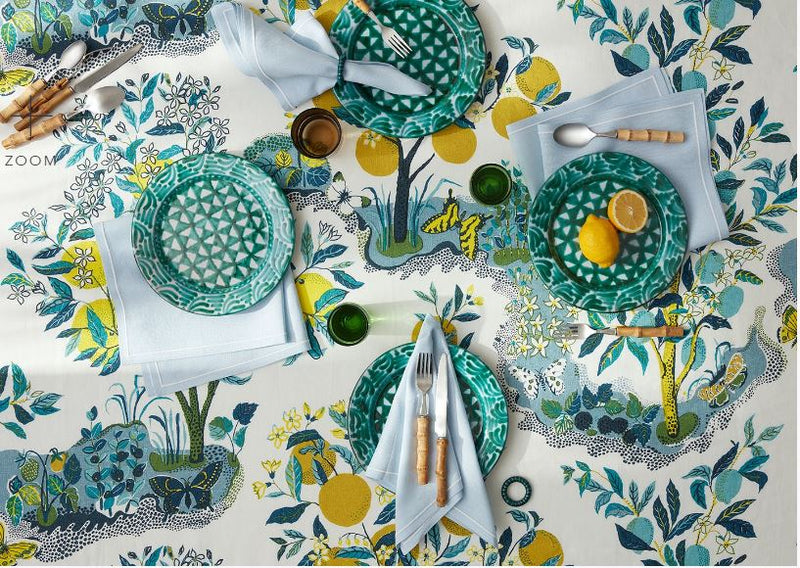 CITRUS GARDEN TABLE CLOTH in POOL