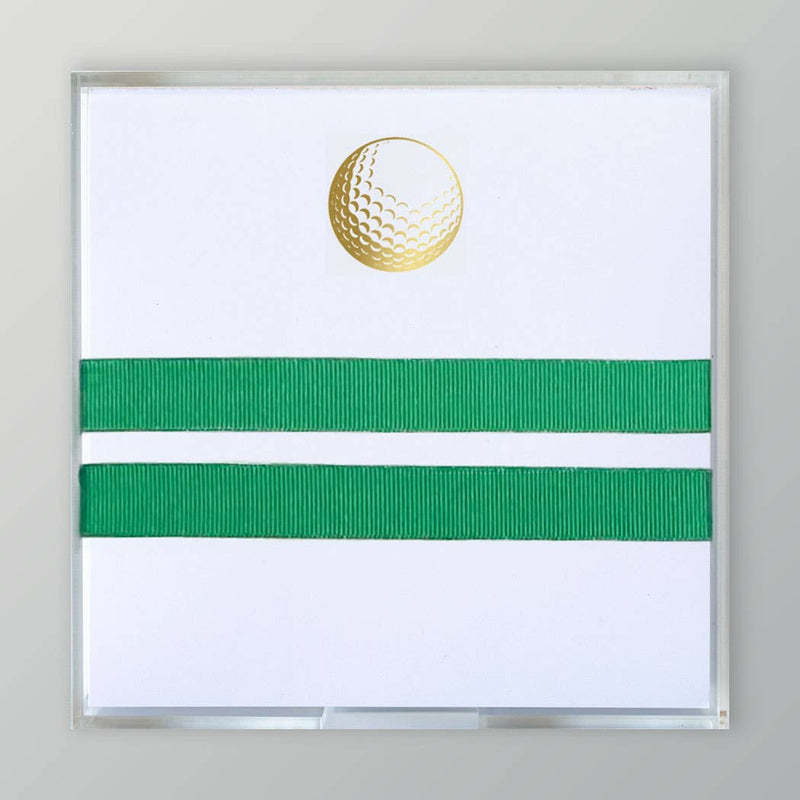 Notepad - Small Gold Foil Golf