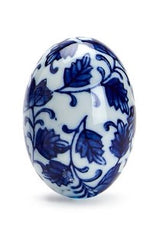 Blue/White Hand-Painted Decorative Egg Set of 6