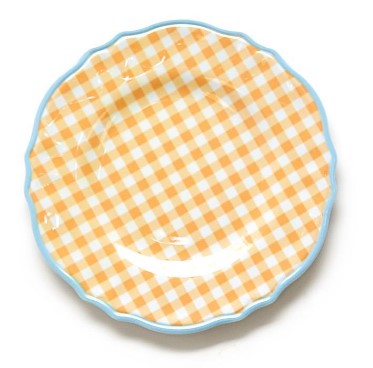 Gingham Garden Melamine Salad Plate