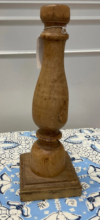 Antique Wooden Candlestick