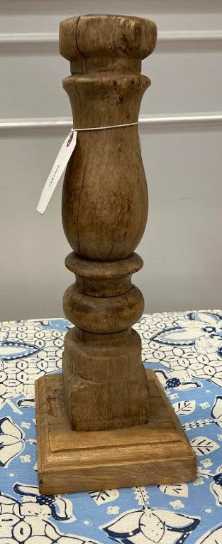 Antique Wooden Candlestick