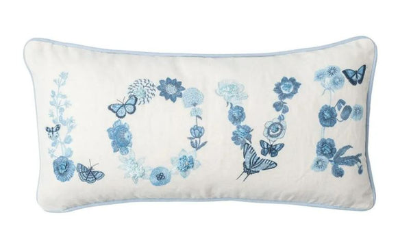 Field of Flowers Chambray Pillow