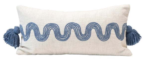 Blue Wave Lumbar Pillow