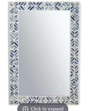 Azure Mosaic Wall Mirror