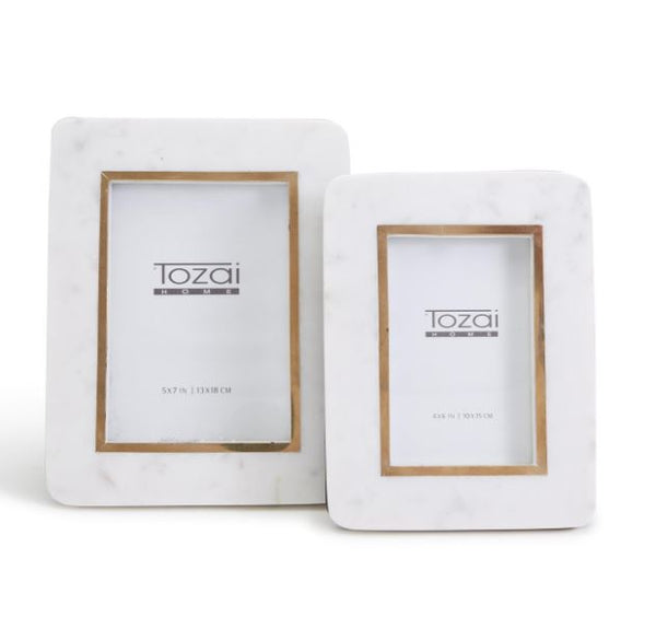 Hoxton White Marble Frame