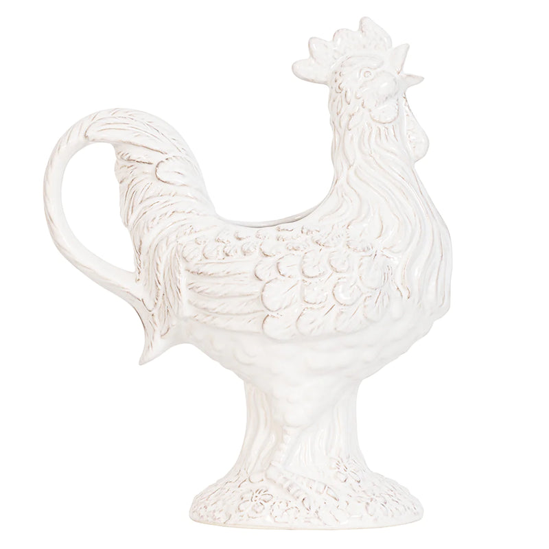 Clever Creatures Ceramic Rooster Pitcher