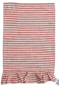 Striped Ruffle Tea Towel