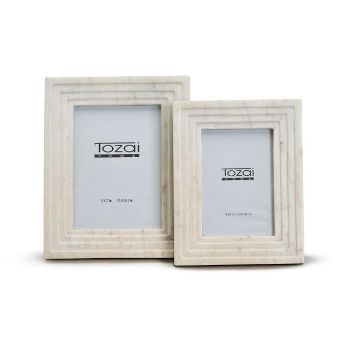 White Marble Photo Frame