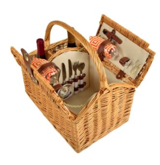 Vineyard Picnic Basket for Two